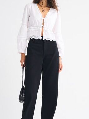 Abercrombie High Rise Loose Jeans, Size 27